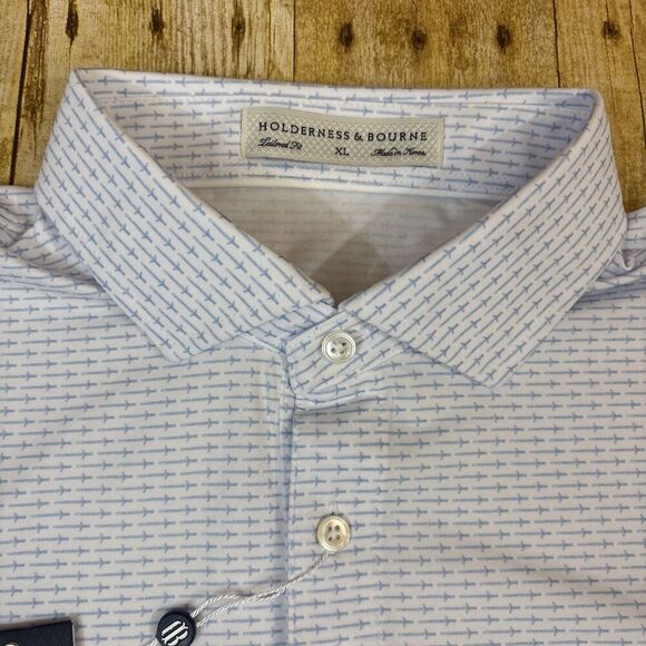 Holderness & Bourne Polo Shirt XL Tailored Fit Claymore Axonius Cybersecurity - Picture 3 of 11